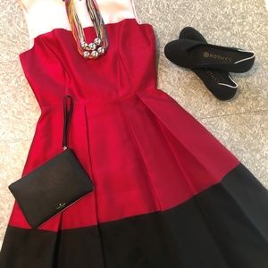 Kate Spade Color Blocked Cocktail Dress